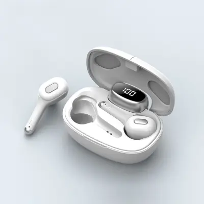 Brezžične ušesne slušalke Bluetooth 5.0 z mikrofonom, etui za polnjenje, stereo