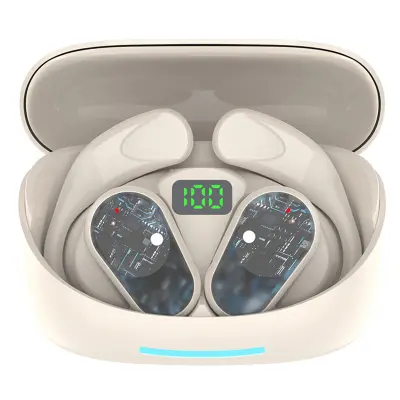 Slušalke Bluetooth 5.3, 68 ur predvajanja, LED zaslon, nizki toni, šport, over-ear