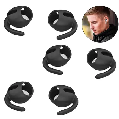 3 pari prevlek za ušesne kljuke AirPods Pro z torbico za shranjevanje, komplet dodatkov