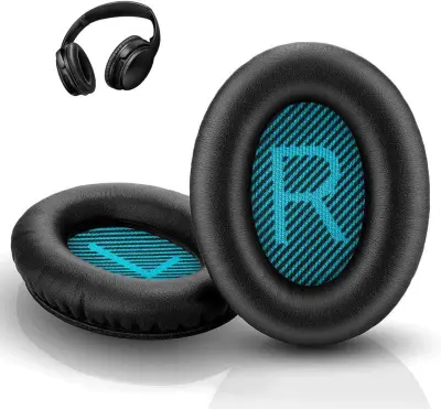 Nadomestne ušesne blazinice za slušalke Bose QC35/QC25/QC15/AE2 - črne