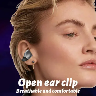 Ušesne slušalke Bone Conduction Bluetooth 5.3 s priponko, šport, tek