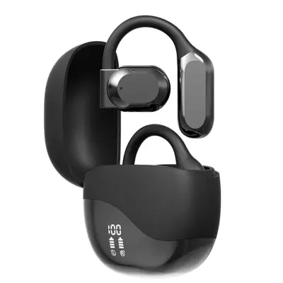 Slušalke Open Ear Bluetooth 5.3, LED, IPX5, šport, vožnja, pisarna