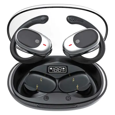 Športne ušesne slušalke Bluetooth, ušesni kavelj, LED ohišje, globok bas, iOS/Android