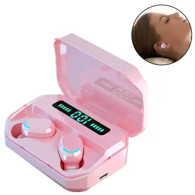 Brezžične slušalke Bluetooth, vodotesne stereo slušalke za v ušesa z mikrofonom