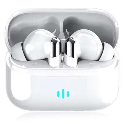 Slušalke Bluetooth 5.3, bas stereo, upravljanje šumov, USB C, Android/iOS