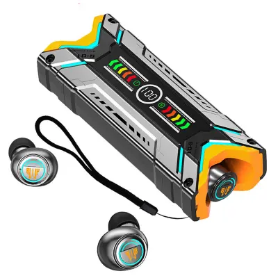 Sci-Fi Mecha TWS Bluetooth 5.3 ušesne slušalke, igralne slušalke za upravljanje skupine