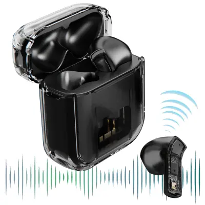 Slušalke Bluetooth 5.0, stereo slušalke za upravljanje skupine v ušesu