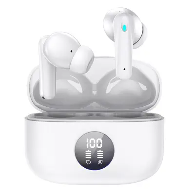 Slušalke Bluetooth 5.3, LED zaslon, bas, upravljanje šumov, iOS/Android