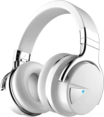 ANC Bluetooth glavne slušalke, globok bas, udobne ušesne blazinice, mikrofon