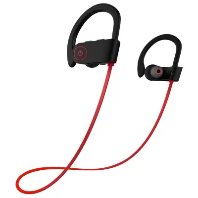 Bluetooth športne ušesne slušalke, brezžične IPX7 vodotesne slušalke z mikrofonom