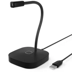 Namizni mikrofon USB Gooseneck z gumbom za izklop zvoka za PC, Mac, pretakanje