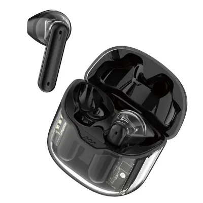 Slušalke Bluetooth 5.3, prozorne stereo slušalke z upravljanjem skupine