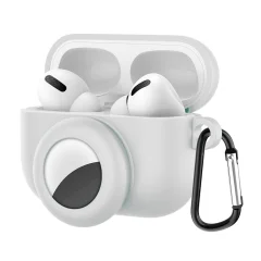 Držalo AirTag za ohišje AirPods Pro, silikonski ovitek z režo za obesek za ključe