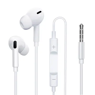 Žične ušesne slušalke Lightning za iPhone, ravna glava, v uho, upravljanje z žico