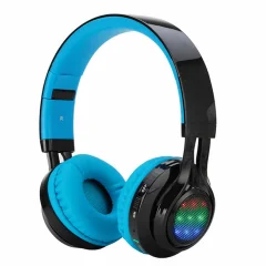 Slušalke LED Bluetooth, zložljive brezžične slušalke z mikrofonom, nadzor glasnosti
