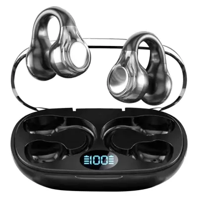 Slušalke Bluetooth z odprtim ušesom, ki se pripnejo, digitalni zaslon, kostna prevodnost