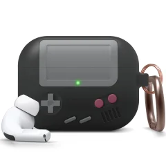 Zaščitni silikonski ovitek AirPods Pro z obeskom za ključe v stilu igralne konzole