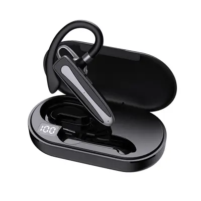 Brezžična slušalka Bluetooth 5.1 s polnilno torbico za pisarno/vožnjo