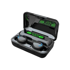 Brezžične slušalke Bluetooth 5.1 IPX5 Vodotesne z ohišjem, basom, mikrofonom