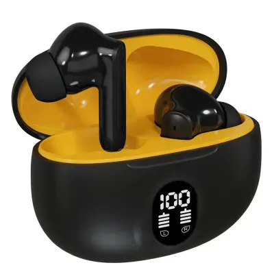 Slušalke IPX5 Bluetooth, brezžične z LED zaslonom, za v uho, brezžične