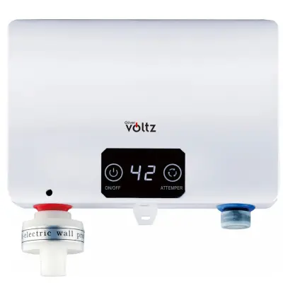 Pretočni grelnik vode Oliver Voltz OV57100G, 5500W, 20-55°C, zaslon na dotik, IPX4, bel