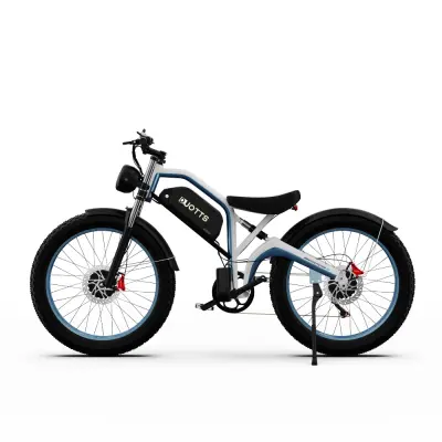 DUOTTS N26（modro-bela） električno kolo, 750W*2 motor, 48V 20Ah, največja hitrost 55km/h, doseg 100-120Km, z APP, Bluetooth povezava, največja nosilnos