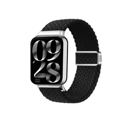 Xiaomi Smart Band  Obsidian črn najlonski pleten pašček   Tip Xiaomi 4A - univerzalni (CN3A75)