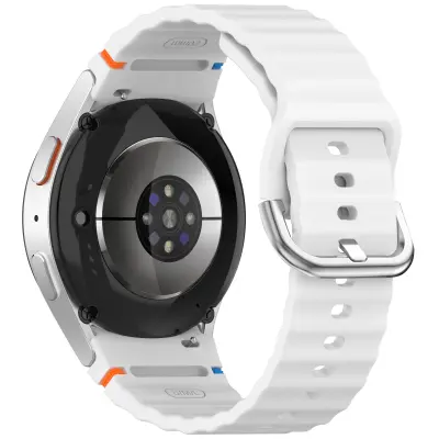 Samsung Watch 7 valovit pašček - srebrna zaponka (odporna proti bledenju)