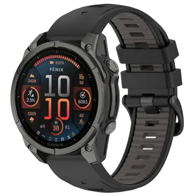 Pašček za uro Garmin Fenix 8 43 MM - 20 MM Black+Grey