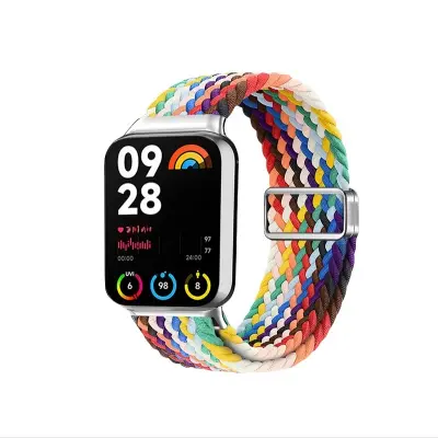 Pašček Xiaomi Band 9 Pro iz najlonske zanke Rainbow - Nadgrajeni magnetni 2.0   Redmi Watch5 Active