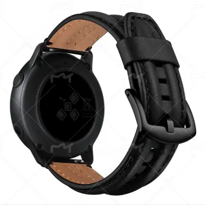 Premium usnjen pašček za Samsung Galaxy Watch4 Classic Black