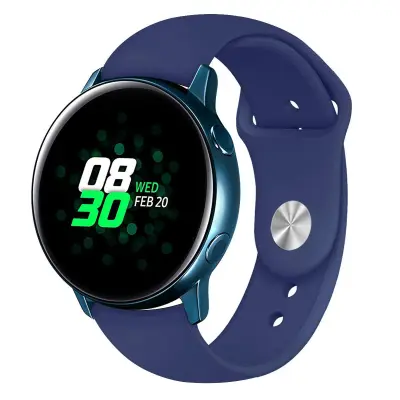 Silikonski pašček za uro Samsung Galaxy Watch Active Blue 20 mm