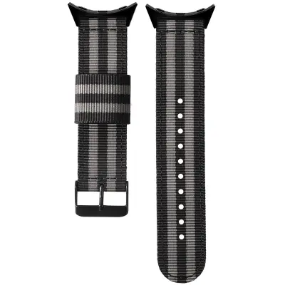 Najlonski pašček za uro Google Pixel Watch 1/2/3 - 41 mm Black+Grey