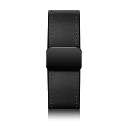 Vrhunski usnjeni pašček za Apple Watch z magnetno zaponko Black S