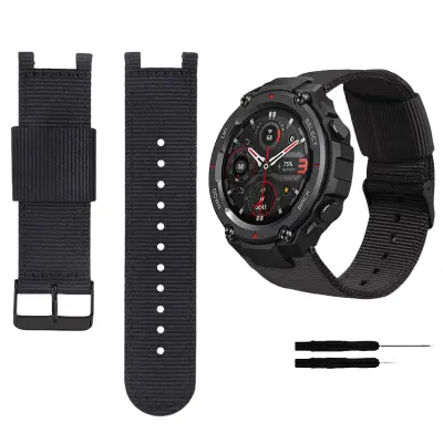 Najlonski platneni pašček za uro Amazfit T-Rex Pro Black