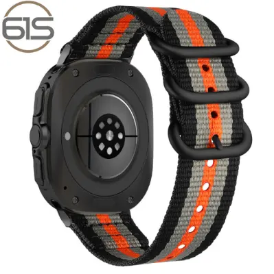 Pametni najlonski pašček Samsung Galaxy Watch 7 UItra Black+Orange
