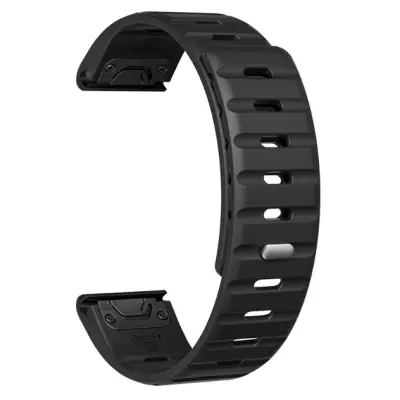 Hitro sprostitev silikonskega magnetnega paščka za uro za Garmin Fenix 8/7X/Epix  26 mm