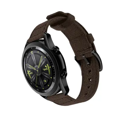 Tkana pašček za uro s hitrim sproščanjem za Huawei GT4 Brown 20 mm