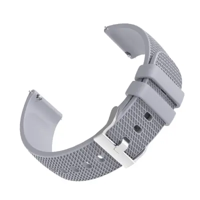Silikonski pašček za uro - zračen in udoben Grey M