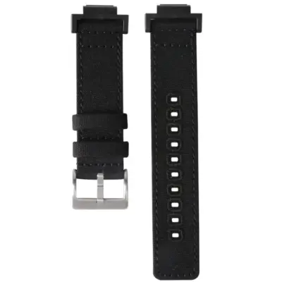 Canvas pašček za uro Casio serije G-Shock Black + Silver