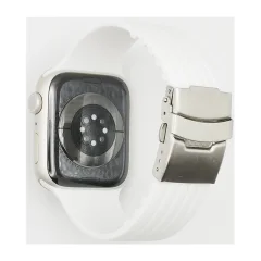 Pašček za uro Združljiv z modeli Apple Watch Series7/6/5/4/3/2/1 in SE White 38/40/41 mm