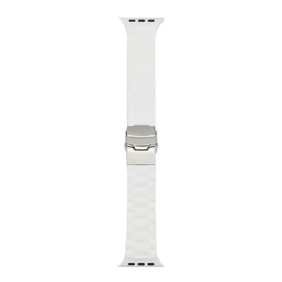 Pašček za uro za Apple Watch Series 1-7 & SE White 38/40 mm
