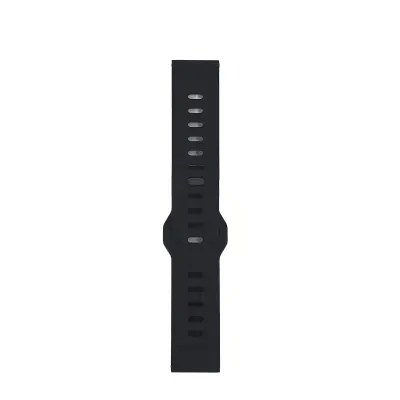 20 mm silikonski pašček za uro Huawei/Samsung Black