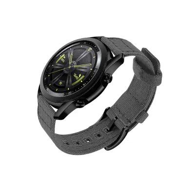 Tkana pašček za uro s hitrim sproščanjem za Huawei GT4 DarkGrey 20 mm