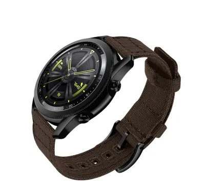 Tkana pašček za uro s hitrim sproščanjem za Huawei GT4 Brown 22 mm