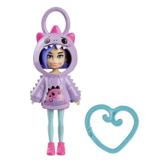 Mattel Polly Pocket: Lutka s Kapuco v obliki dinozavra (HRD62)