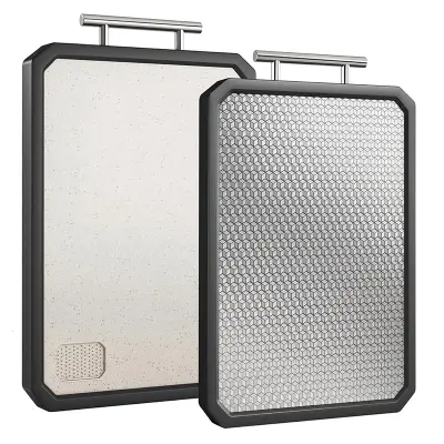 Deska za rezanje iz nerjavečega jekla, diamantni vzorec, 16x11 palcev