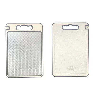 Dvostranska rezalna deska iz nerjavečega jekla, 36,5 cm x 24,8 cm, deska za rezanje živil