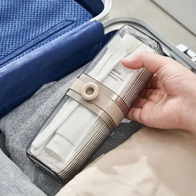 Potovalni Kozarec za zobno ščetko - Škatla za zobno ščetko z velikimi očmi   Model 3