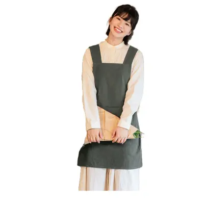 Bombažni cvetličarski predpasnik | Vodoodporen barista predpasnik za kavarno Green